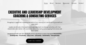 Executive and Leadership Development Coach Home Page